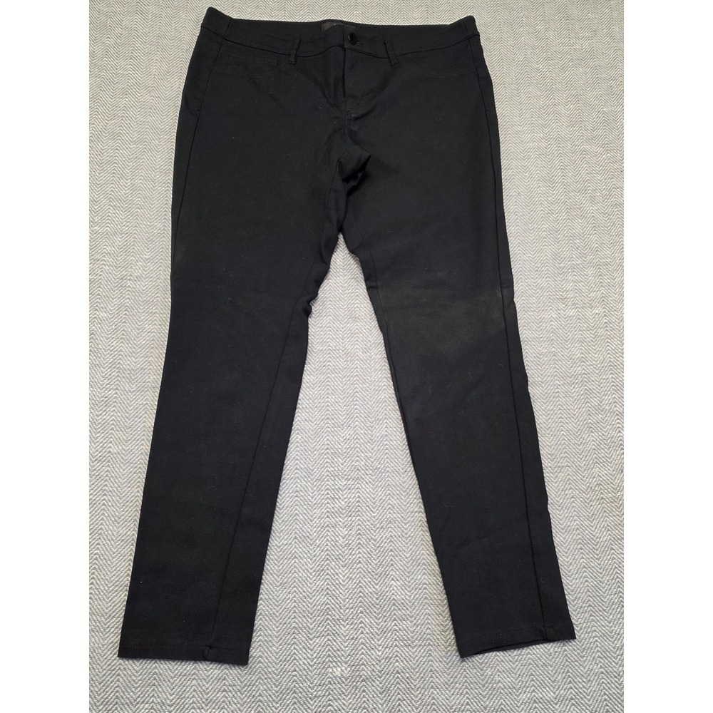 Mossimo‎ Ebony Black Stretch Skinny Pants Womens 16 Career Casual F16828152